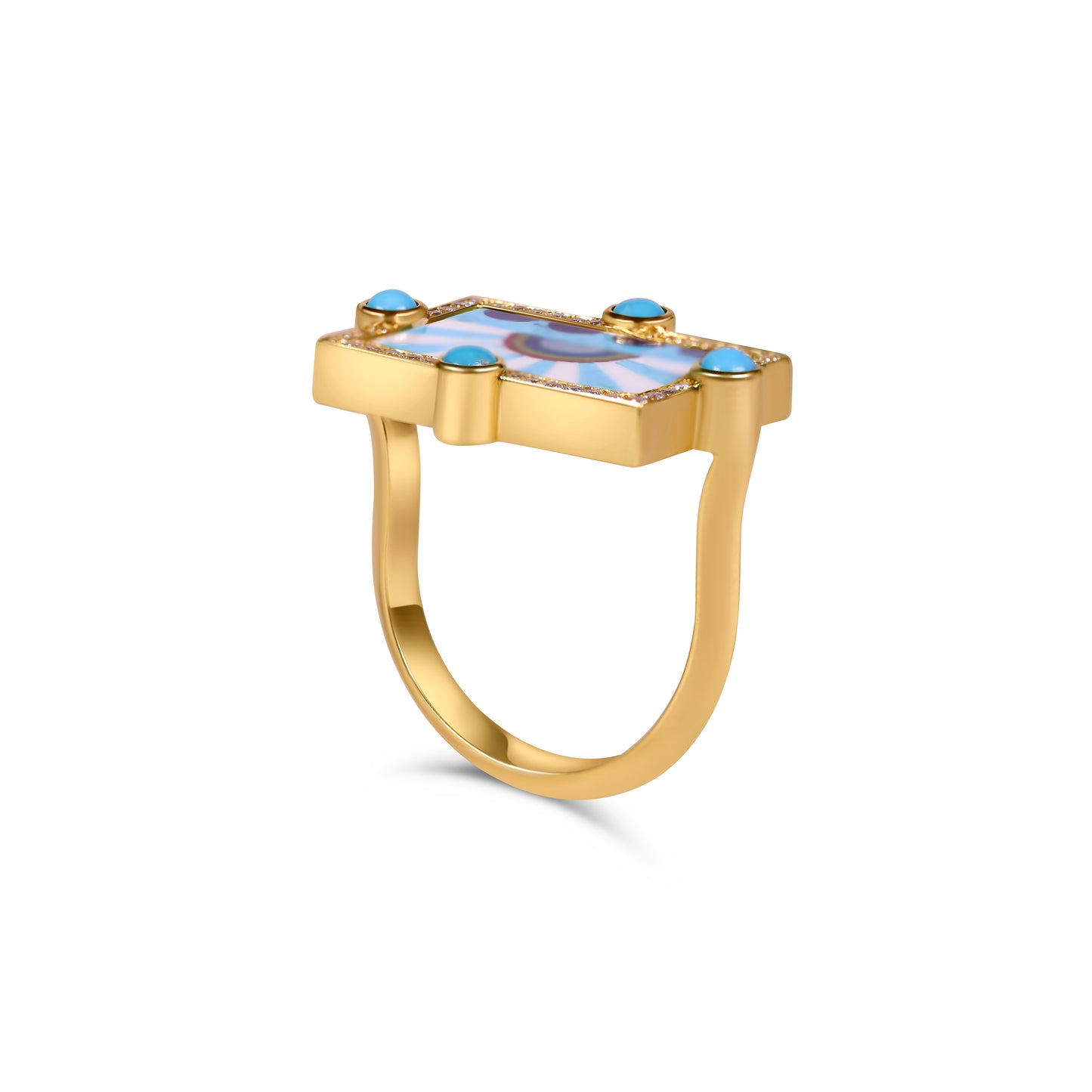 Colorful Rays Ring