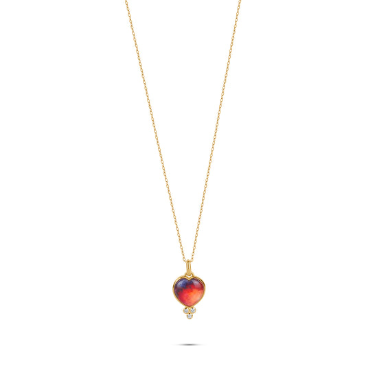 Stereo Heart Pendant Necklace