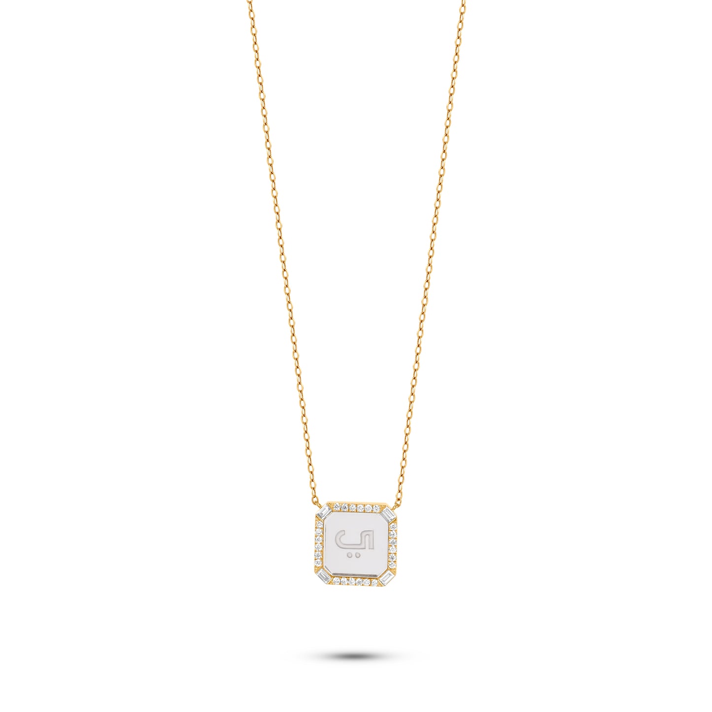 Engraved Letter Necklace