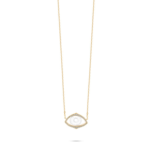 Realistic Crystal Iris Necklace