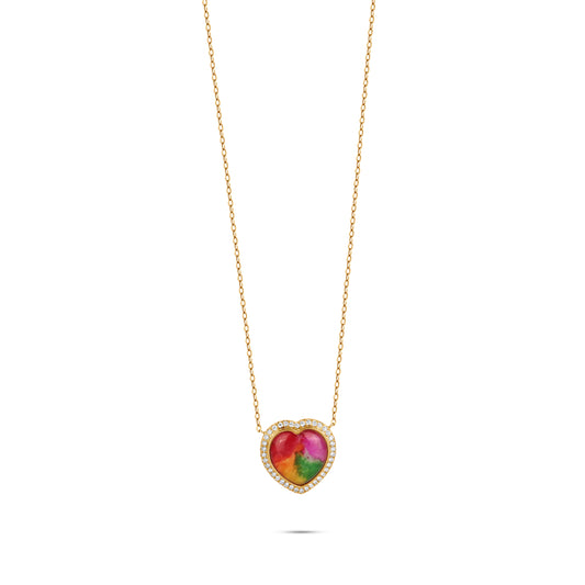 Eclectic Heart Necklace