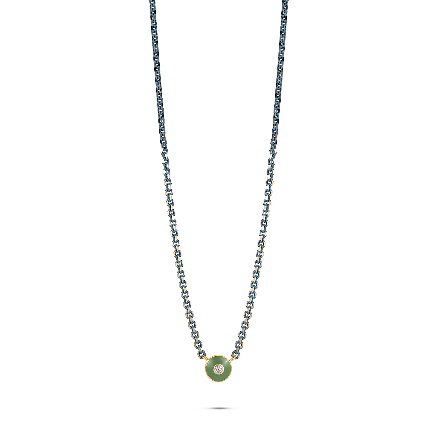 Diamond Disc Necklace