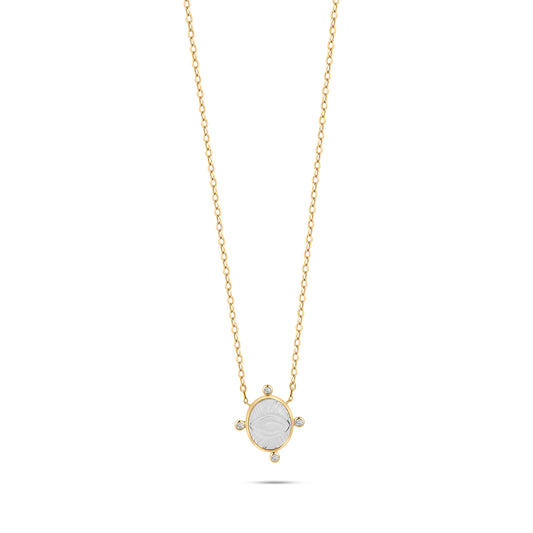 Crystal Iris Necklace